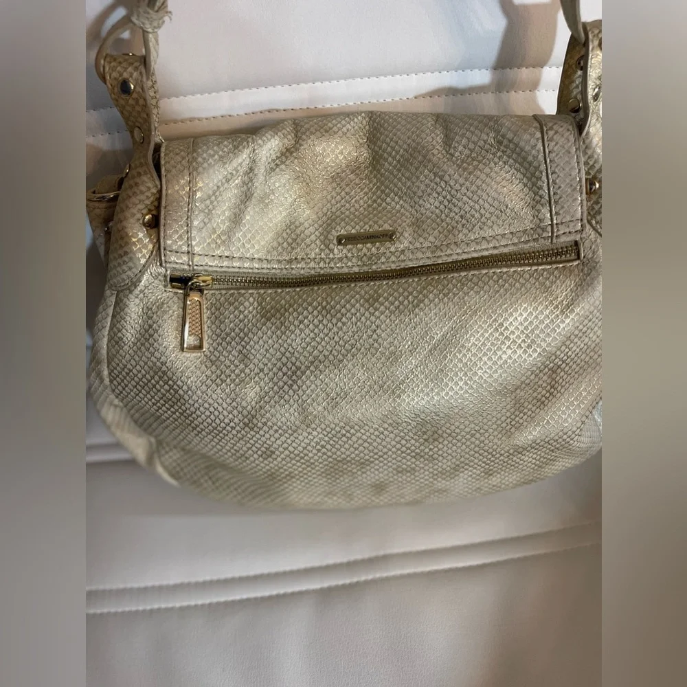 Rebecca Minkoff Gold Snake Moonstruck Hobo
